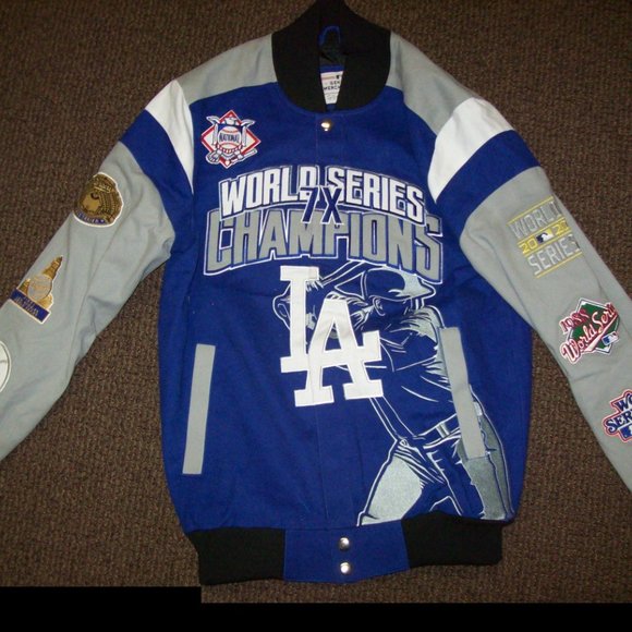 LOS ANGELES DODGERS 7 TIME WORLD SERIES ULTIMATE CHAMPIONSHIP JACKET 3X 4X - Picture 12 of 12
